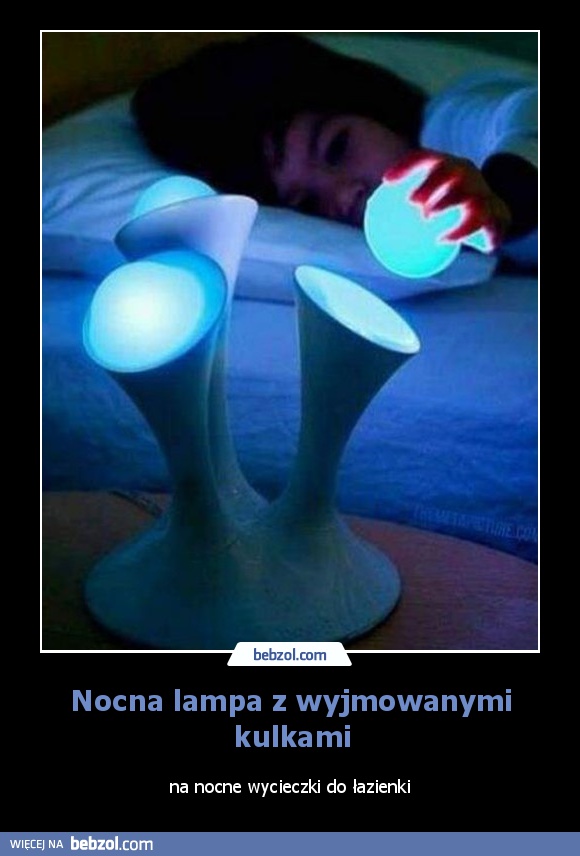 Nocna lampa z wyjmowanymi kulkami