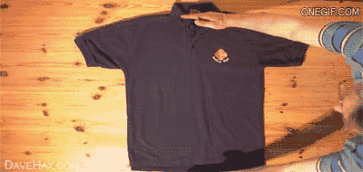 Jak szybko złożyć koszulkę