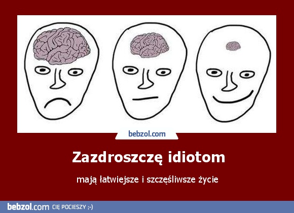 Zazdroszczę idiotom