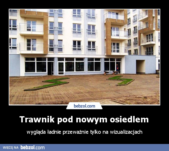 Trawnik pod nowym osiedlem 