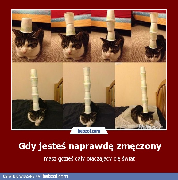 Gdy jesteś naprawdę zmęczony