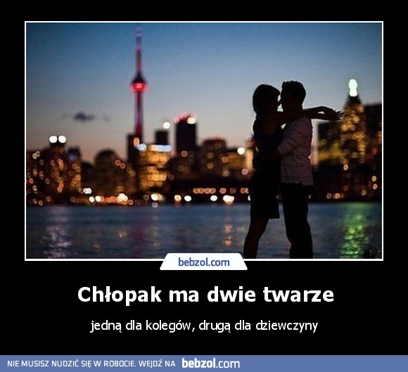 Chłopak ma dwie twarze