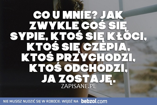 Co u mnie?