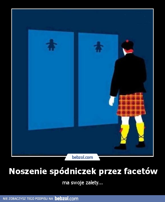 Noszenie spódniczek przez facetów