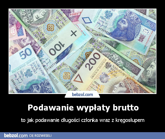 Podawanie wypłaty brutto