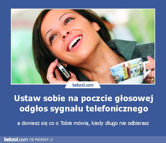 Ustaw sobie na poczcie głosowej odgłos sygnału telefonicznego