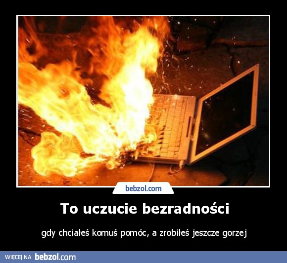 To uczucie bezradności