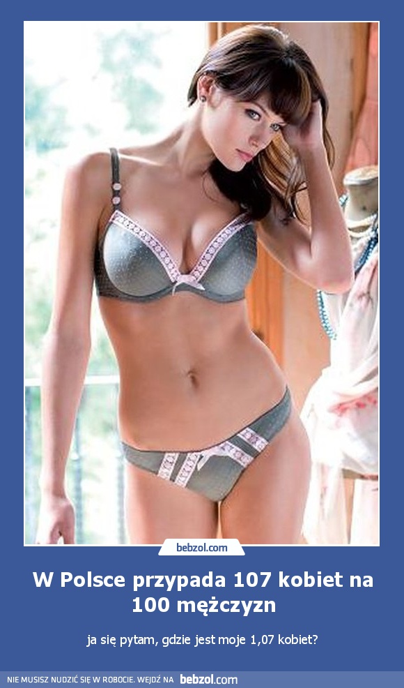 W Polsce przypada 107 kobiet na 100 mężczyzn