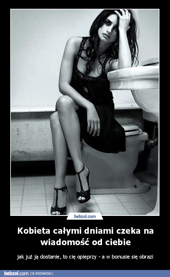 Kobieta całymi dniami czeka na wiadomość od ciebie