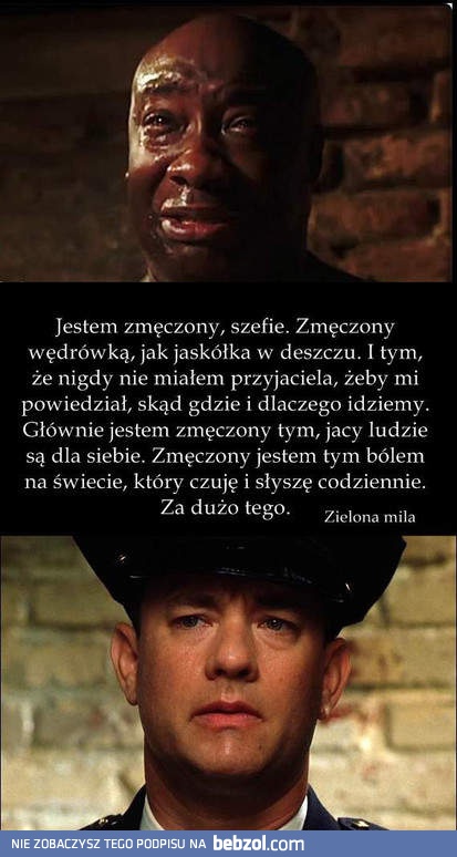 Jestem zmęczony