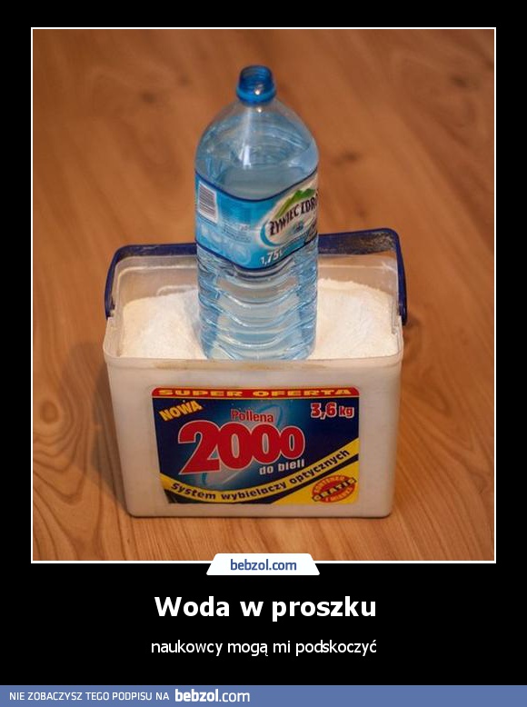 Woda w proszku