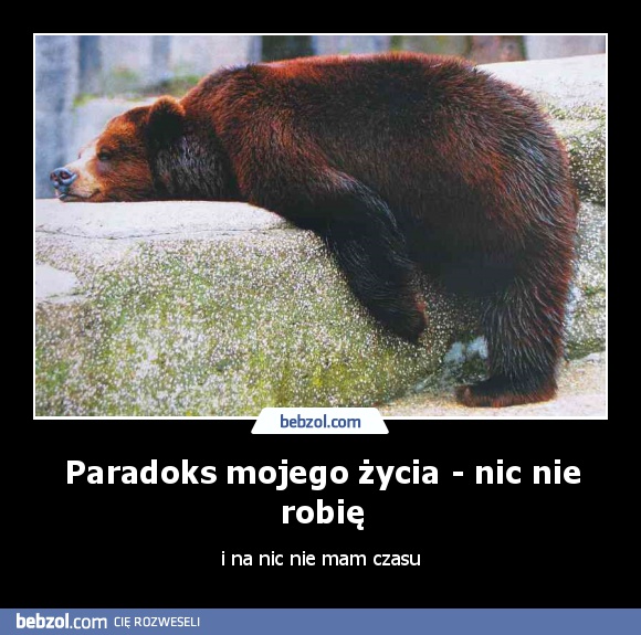 Paradoks mojego życia - nic nie robię i...
