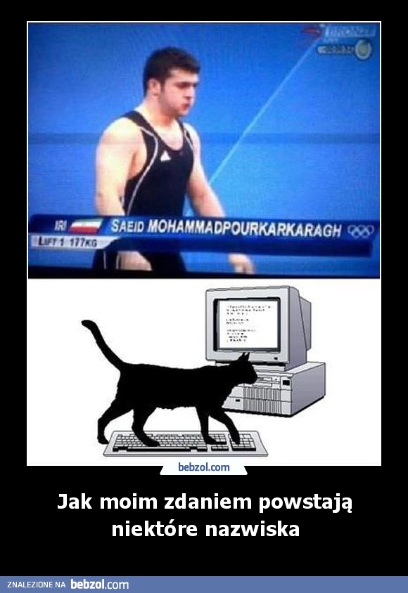 Jak moim zdaniem powstają niektóre nazwiska