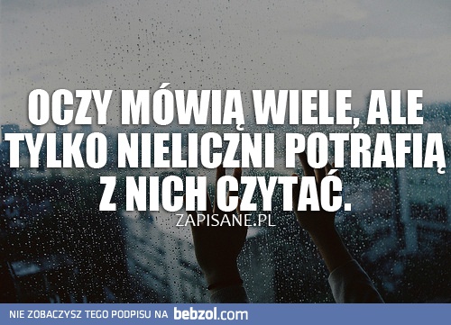 Oczy mówią wiele...