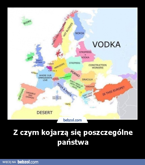 Z czym kojarzą się poszczególne państwa