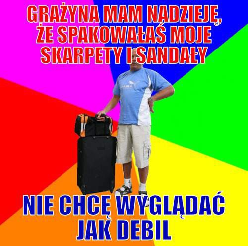 Typowy Polak na wakacjach