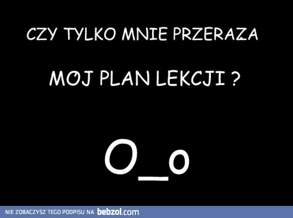 Plan lekcji...