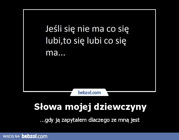 Słowa mojej dziewczyny