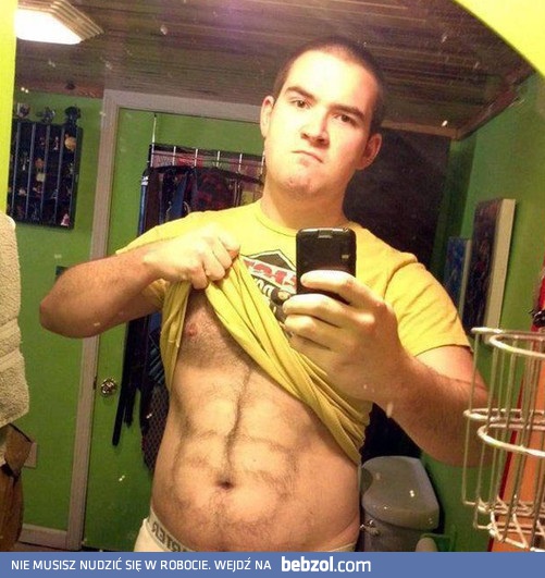 Prawdziwy kaloryfer na brzuchu!