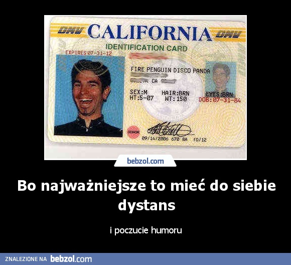 Bo najważniejsze to mieć do siebie dystans