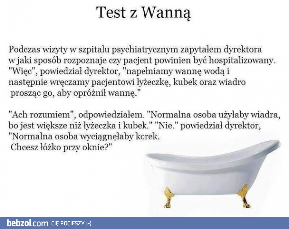 Test z wanną