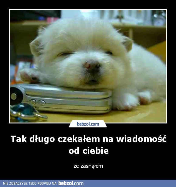 Tak długo czekałem na wiadomość od ciebie