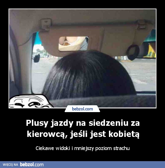 Plusy jazdy na siedzeniu za kierowcą, jeśli jest kobietą