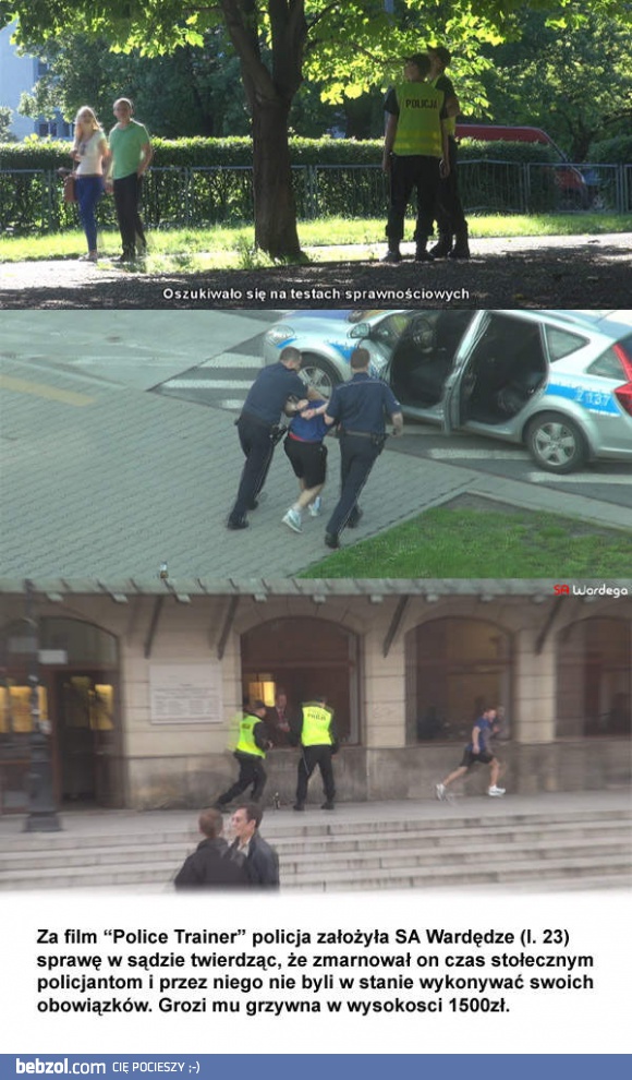 Trener policji w tarapatach