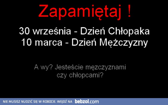 Chłopaki czy mężczyźni?