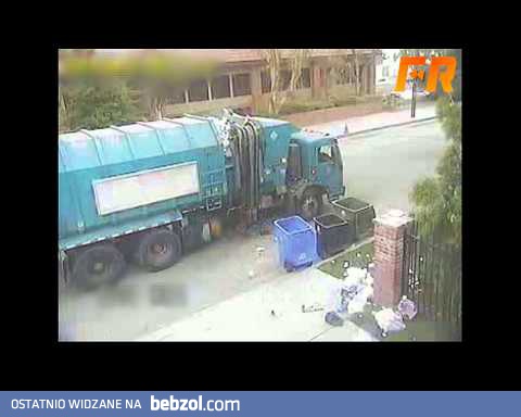 Bardzo zautomatyzowana śmieciarka - cud techniki