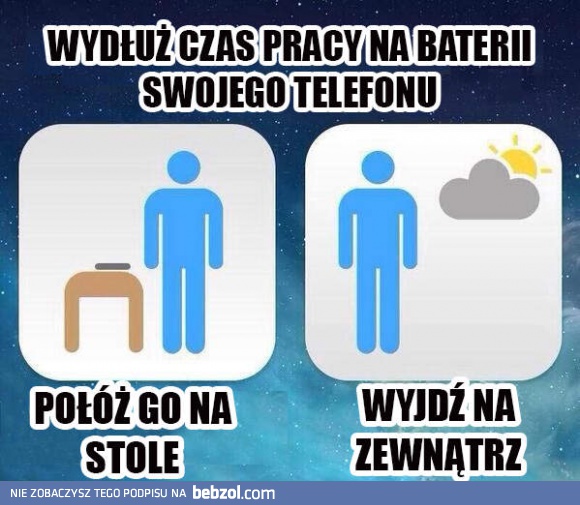 Wydłuż czas pracy baterii