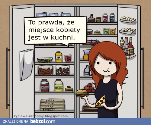 Miejsce kobiety jest w kuchni