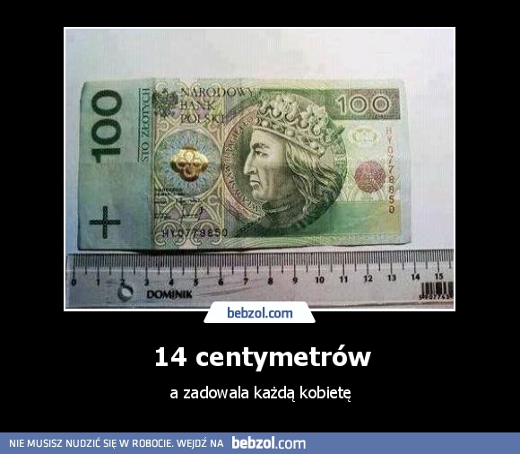 14 centymetrów