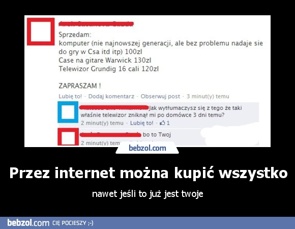 Przez internet można kupić wszystko