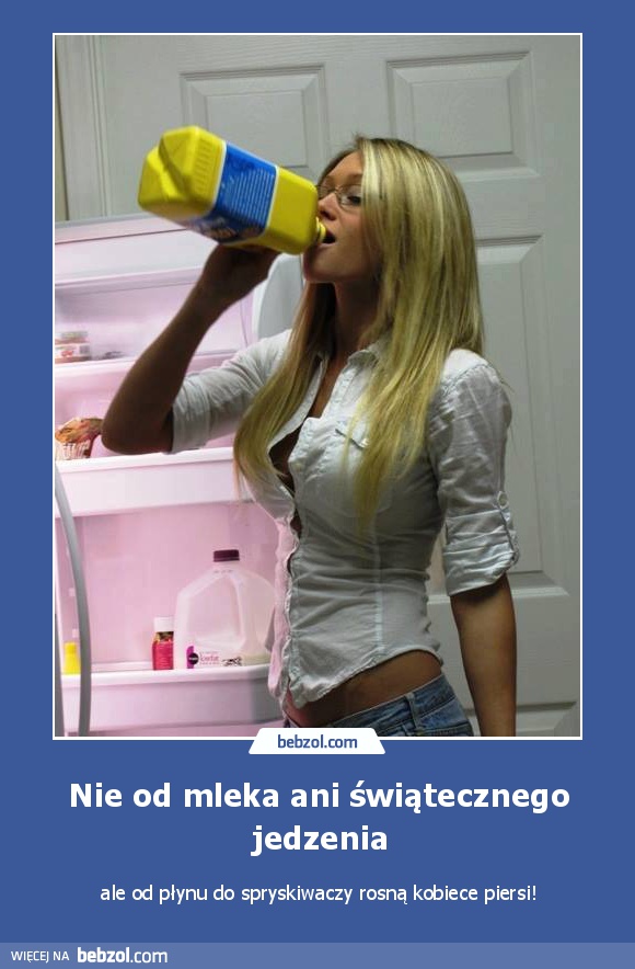 Nie od mleka ani świątecznego jedzenia