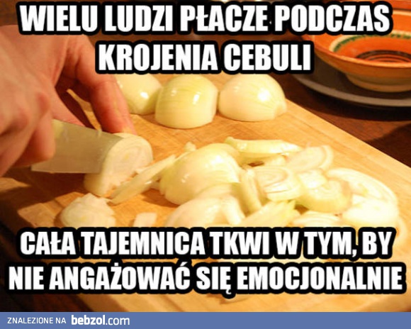 Jak nie płakać podczas krojenia cebuli?