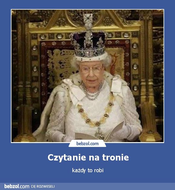 Czytanie na tronie