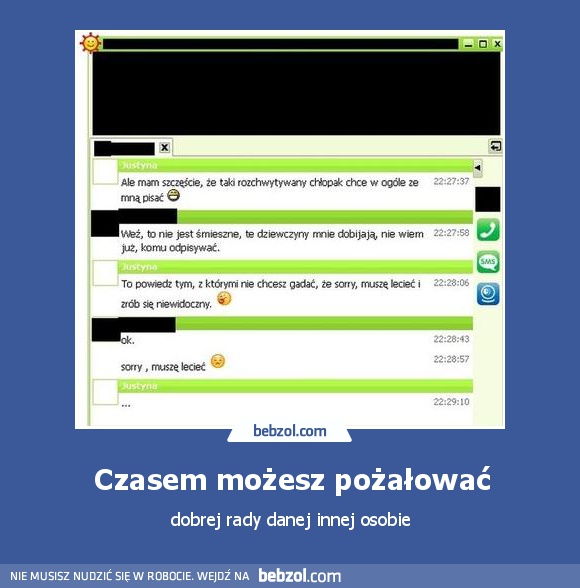 Czasem możesz pożałować