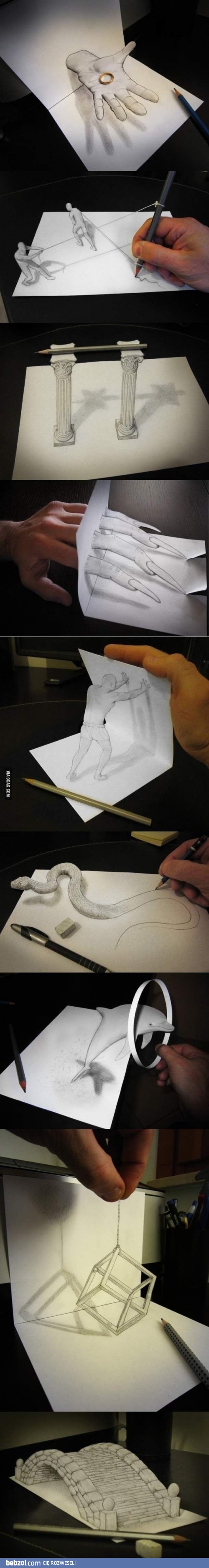 Rewelacyjne rysunki 3D