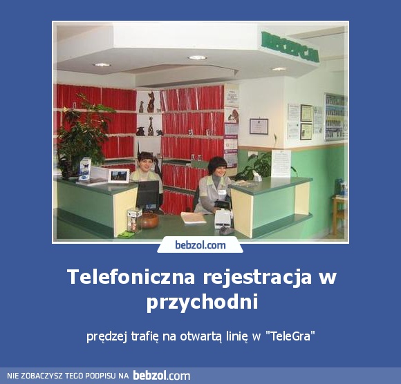 Telefoniczna rejestracja w przychodni