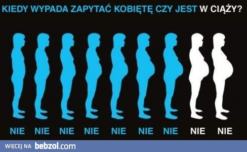 Kiedy wypada zapytać kobietę czy jest w ciąży