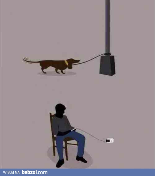 Zarówno człowiek jak i pies ma swoją smycz