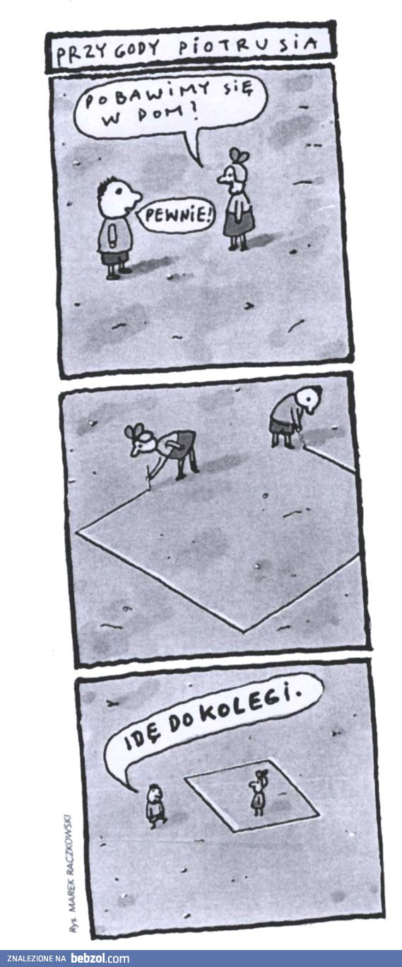 Piotruś i zabawa w dom