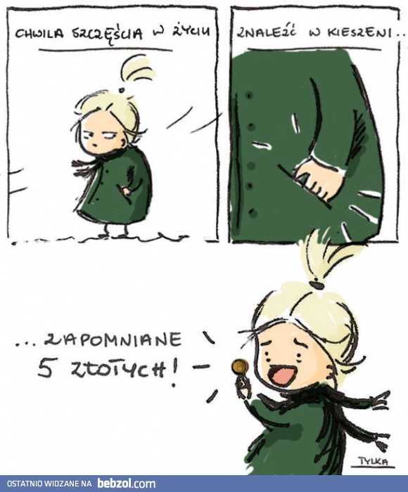 Chwila szczęścia w życiu