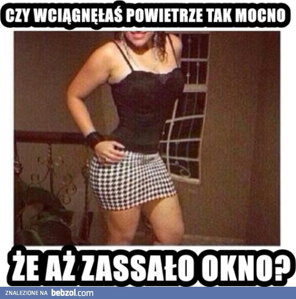 Mocno wciągnięte powietrze