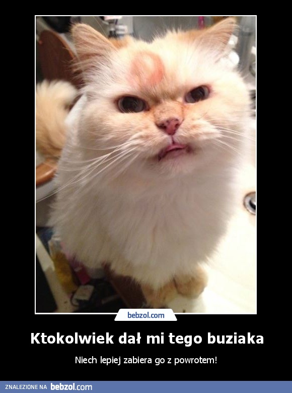 Ktokolwiek dał mi tego buziaka