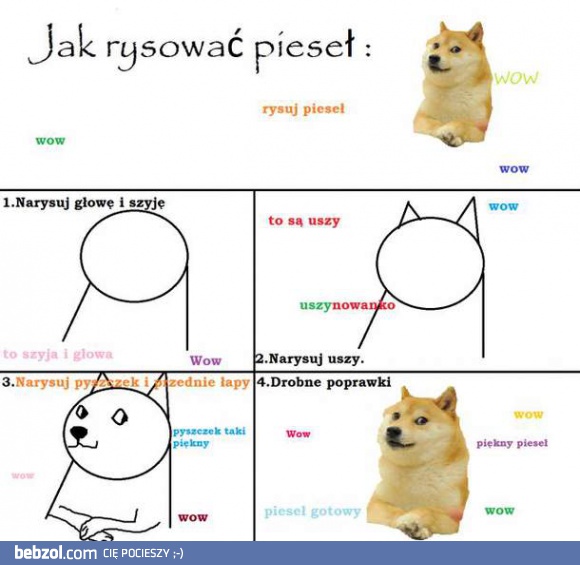 Jak narysować pieseła?