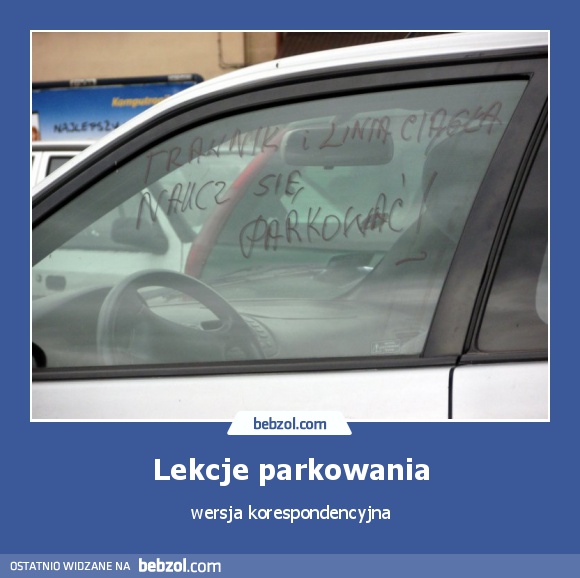Lekcje parkowania