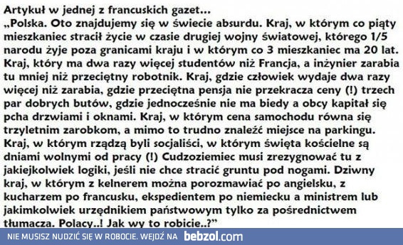 Polacy - Jak Wy to robicie?