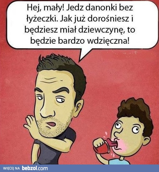 Jedz jogurty bez łyżki - rada starszego kolegi